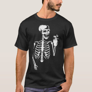 Skeleton koffie t-shirt