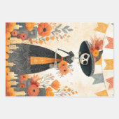 Skeleton Lady La Catrina Day of the Dead  Inpakpapier Vel (Voorkant)