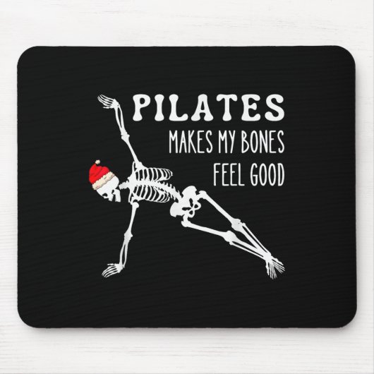 Skeleton Lates Makes My Bones Feel Good Meditation Muismat (Voorkant)
