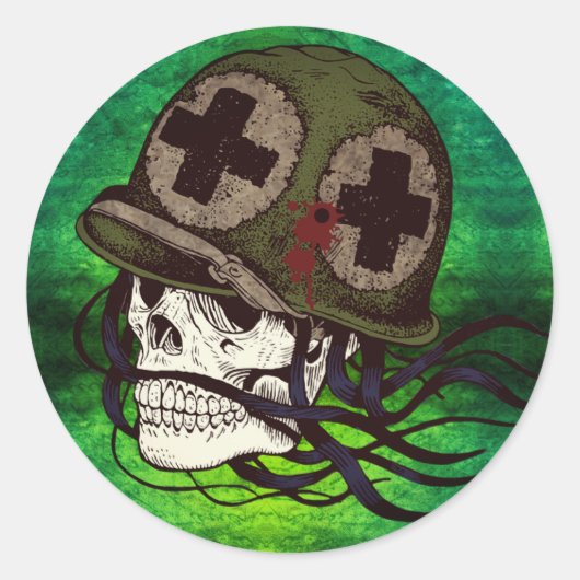 Skeleton Leger Soldaat Stickers (Voorkant)