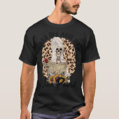 Skeleton Leopard Sunflower Bra off Hair Up Wine Po T-shirt (Voorkant)