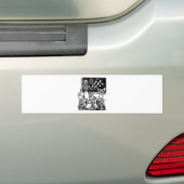 Skeleton leraar en studenten "Dag van de dood" Bumpersticker (Op auto)