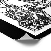 Skeleton leraar en studenten "Dag van de dood" Poster (Hoek)