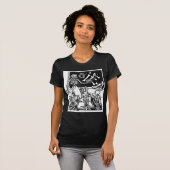 Skeleton leraar en studenten "Dag van de dood" T-shirt (Voorkant volledig)