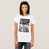 Skeleton leraar en studenten "Dag van de dood" T-shirt (Voorkant volledig)