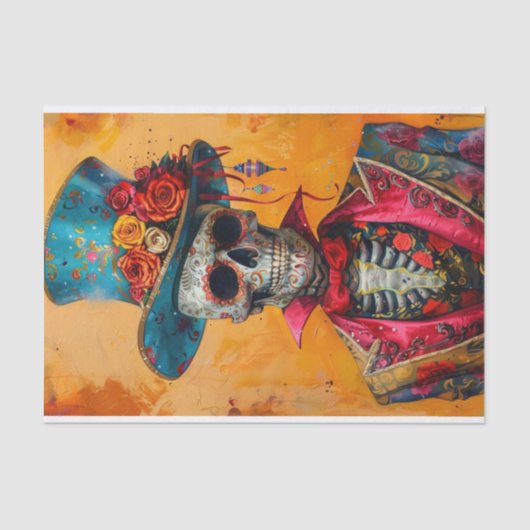 Skeleton leven1 tissuepapier (Voorkant)