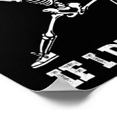 Skeleton Lifting Gewichten Workout Gym Lover - Als Poster (Hoek)