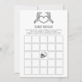 Skeleton Little Boo Baby Bingo Baby shower spel