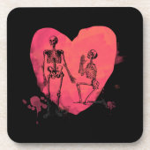 Skeleton Love Bier Onderzetter (Voorkant)