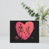 Skeleton Love Briefkaart (Staand voorkant)