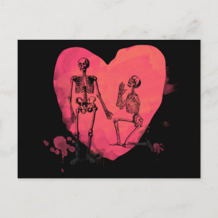 Skeleton Love Briefkaart