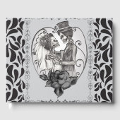 Skeleton Love Couple Marriage Dance Gothic Wedding Gastenboek (Voorkant)