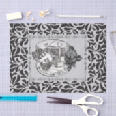 Skeleton Love Couple Marriage Dance Gothic Wedding Tissuepapier (Craft)