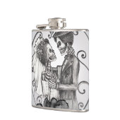 Skeleton Love Couple Marriage Dance Heupfles (Links)