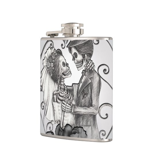 Skeleton Love Couple Marriage Dance Heupfles (Links)