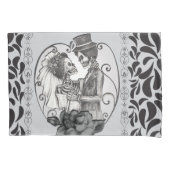 Skeleton Love Couple Marriage Dance Kussensloop (Voorkant)