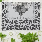 Skeleton Love Couple Marriage Dance Theedoek (Gevouwen)