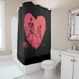 Skeleton Love Douchegordijn