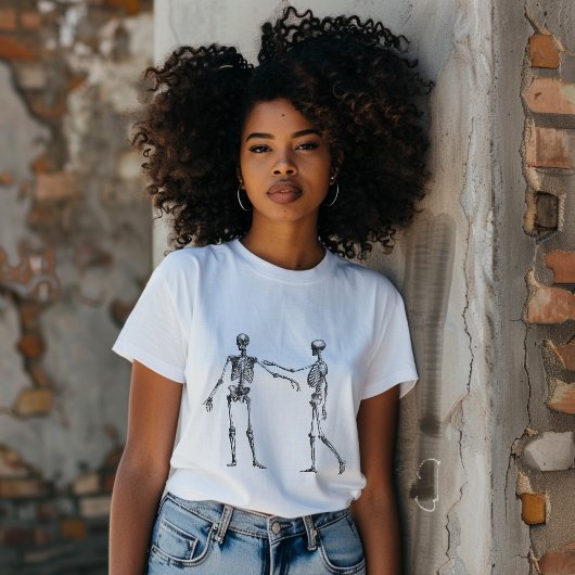 Skeleton Love Grappige  Anatomie Illustratie T-shirt