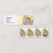 SKELETON LOVE green Mini Visitekaartje (Voorkant / Achterkant)