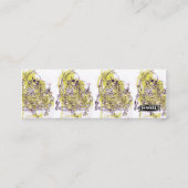 SKELETON LOVE green Mini Visitekaartje (Achterkant)