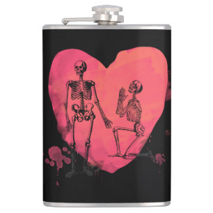 Skeleton Love Heupfles