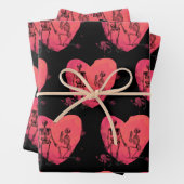 Skeleton Love Inpakpapier Vel (In situ)
