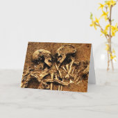 Skeleton Love Kaart (Gele Bloem)