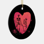 Skeleton Love Keramisch Ornament (Rechts)