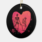 Skeleton Love Keramisch Ornament (Links)