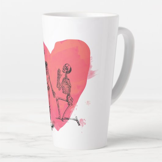 Skeleton Love Latte Mok (Rechterhoek)