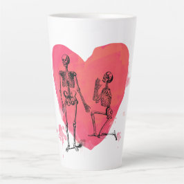 Skeleton Love Latte Mok