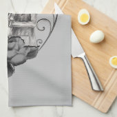 Skeleton Love Paar Huwelijk Dans Elke Kleur Theedoek (Quarter Fold)