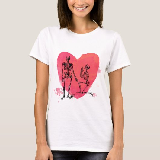 Skeleton Love T-shirt (Voorkant)