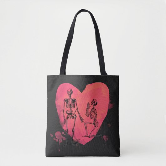 Skeleton Love Tote Bag (Voorkant)