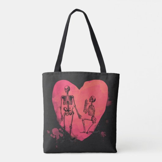 Skeleton Love Tote Bag (Achterkant)