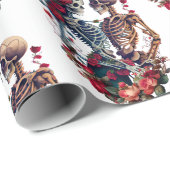 Skeleton Lovers Cadeaupapier (Rol Hoek)