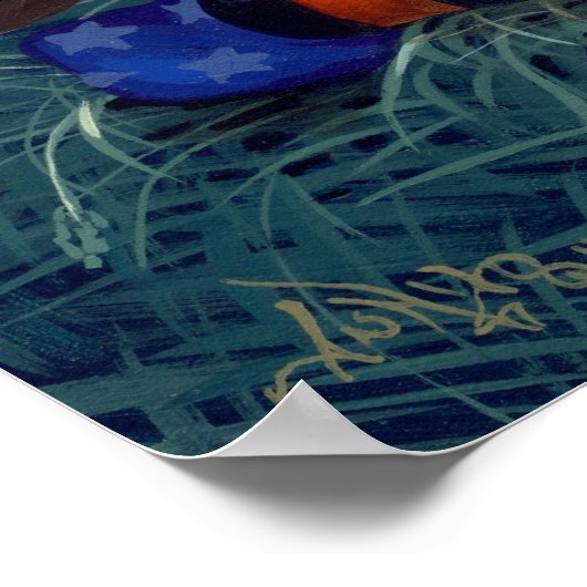 Skeleton Magic ART PRINT Halloween Witch Firy (Hoek)