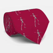 Skeleton Mannen Necktie - Gepersonaliseerd Stropdas (Opgerold)