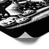 Skeleton Martial Art Karate Judo Speler Halloween Poster (Hoek)