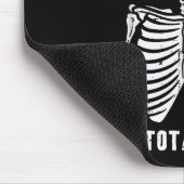 Skeleton Mentally Ill Totally Chill Funny Retro Ha Muismat (Hoek)