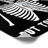 Skeleton Mentally Ill Totally Chill Funny Retro Ha Poster (Hoek)