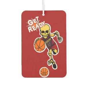 Skeleton met basketbal bij CallisC Square Wal Luchtverfrisser
