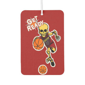 Skeleton met basketbal bij CallisC Square Wal Luchtverfrisser