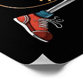 Skeleton Metal Guitarist Poster (Hoek)