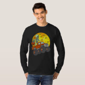 Skeleton Monster Truck Moon Candy Toddler Boys Hal T-shirt (Voorkant volledig)