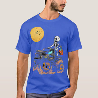 Skeleton Monster Truck Moon Snoep Toddler Boys Hal T-shirt