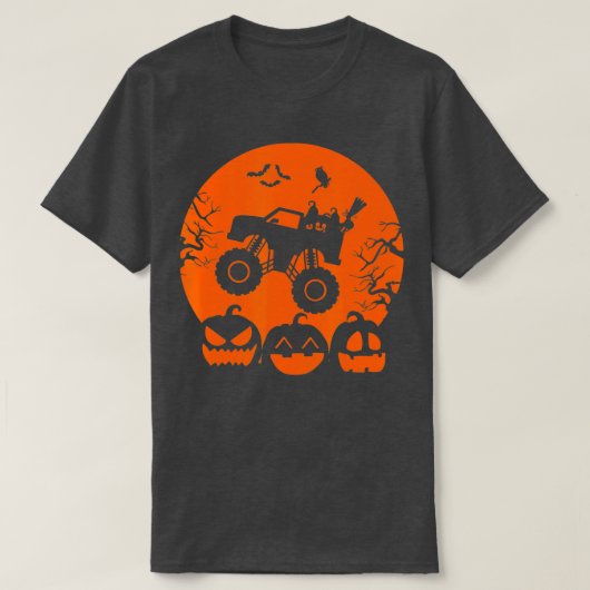 Skeleton Monster Truck Moon Snoep Toddler Hwe T-shirt (Design voorkant)