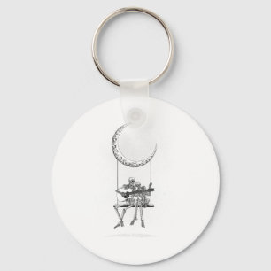 Skeleton Moon Band T - shirts - Rock and Roll Conc Sleutelhanger