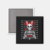 Skeleton Mugshot I Steal Hearts Skeleton Valentijn Magneet (Voorkant / Achterkant)